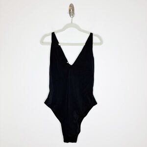 TA3 Plungey Black One Piece Swimsuit Plus Size 3X Shaping Smoothing Sculpting